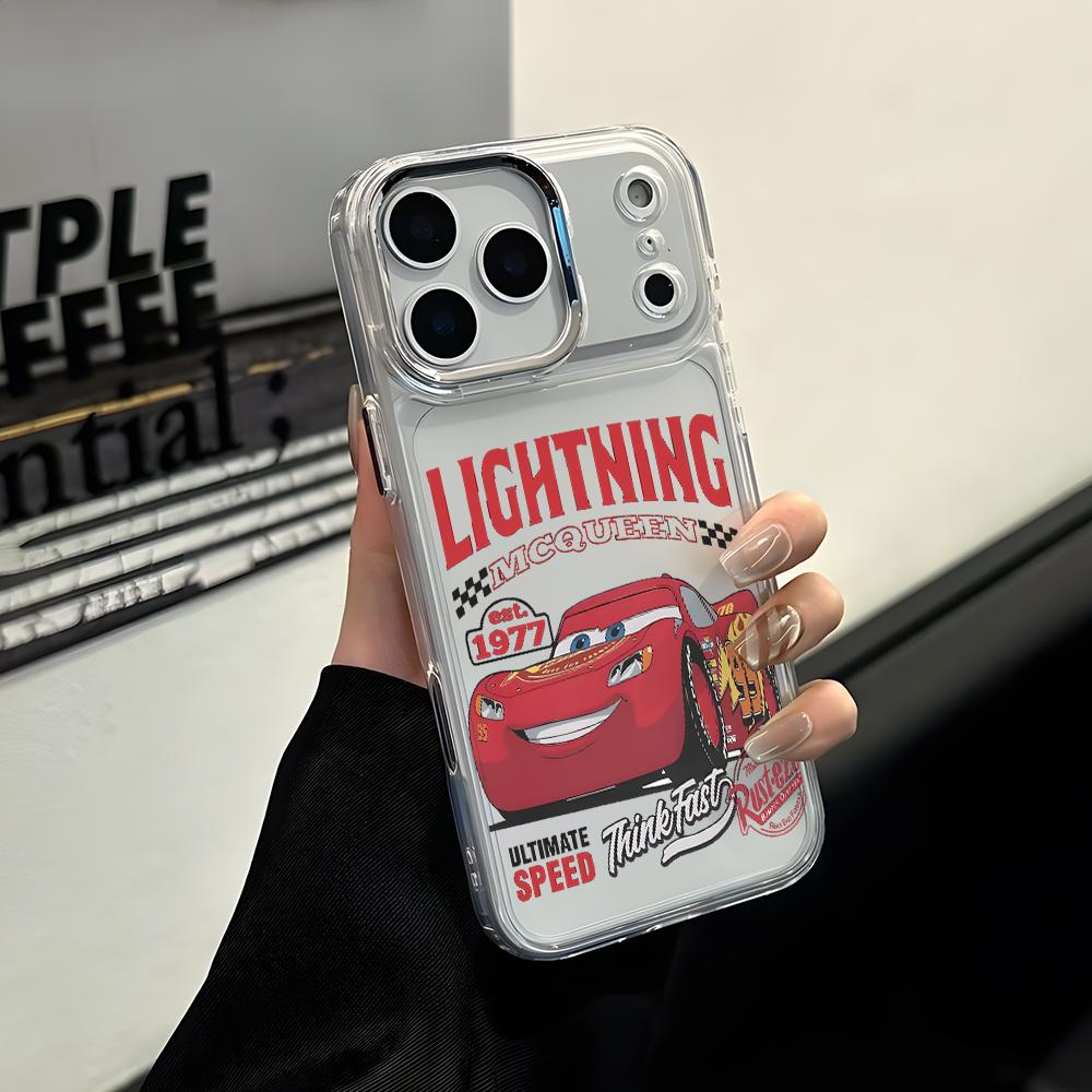 Cartoon Cars McQueens Sallys Phone Case for Apple iPhone 17 Air 16 16e 15 14 13 12 11 Pro Max X Xs XR 8 Plus Luxury Clear Cover