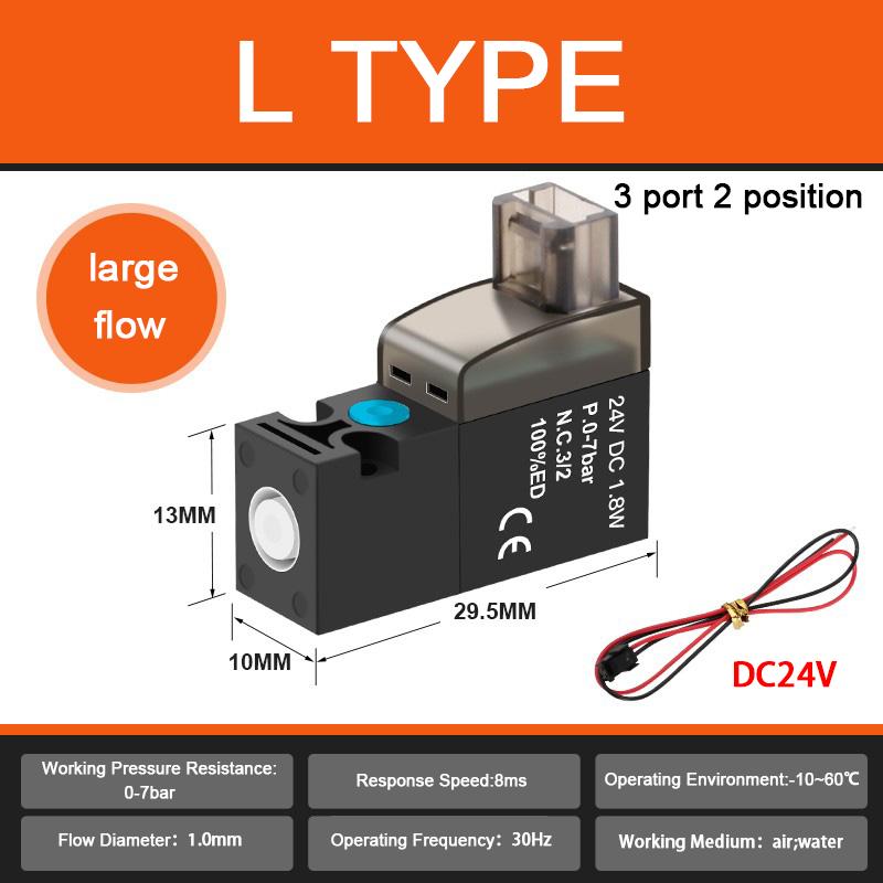 Mini Pneumatic Valve With Low Power Consumption High-frequency Micro Solenoid Valve 2-position 3-way Vacuum Pneumatic Valve
