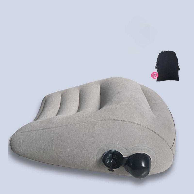Press And Inflate Waist Pillow, Portable Travel Pvc Plush Pillow, Travel Lumbar Support, Office Seat Cushion