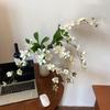Artificial Pendulous Jasmine, Silk Flower, Crabapple, Single Stem, Light Luxury Artificial Flower, Home Interior Landscape Decoration Flower