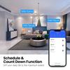 Melery Smart Tuya WiFi Dual UK Socket USB Type-C PD 20W Touch Control,Voice Controls Electricity Monitoring, Alexa Google Home