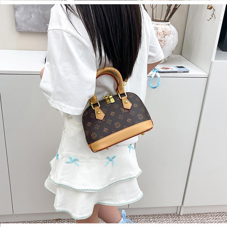 Bag women's new bear printed shell handbag versatile fashion trend messenger bag women's bag
