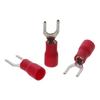 50pcs Insulated U-Type Wire Connector Spade Electrical Terminals Crimp Terminal  Wire Connector