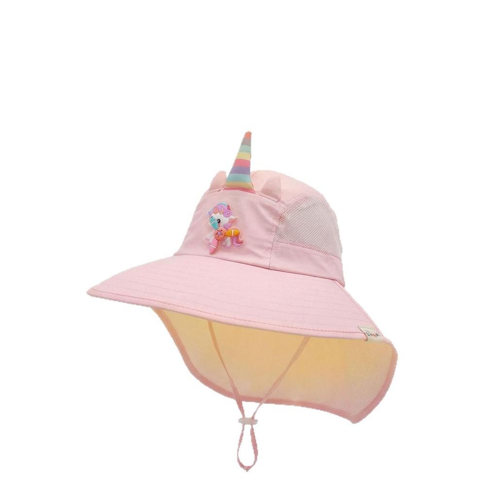 2026 My Little Pony Unicorn Kids' Wide-Brim Sun Hat - Summer Sun Protection for Girls
