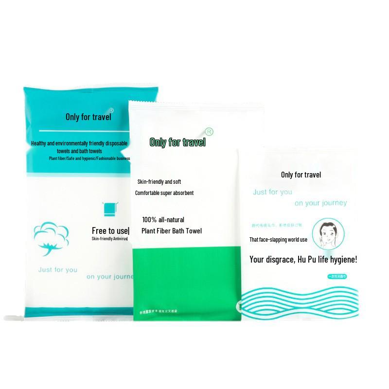 Hotel Disposable Towel Set: Extra Large & Thick Face, Bath, and Washcloth Towels - Individually Wrapped for Bed & Breakfast Use