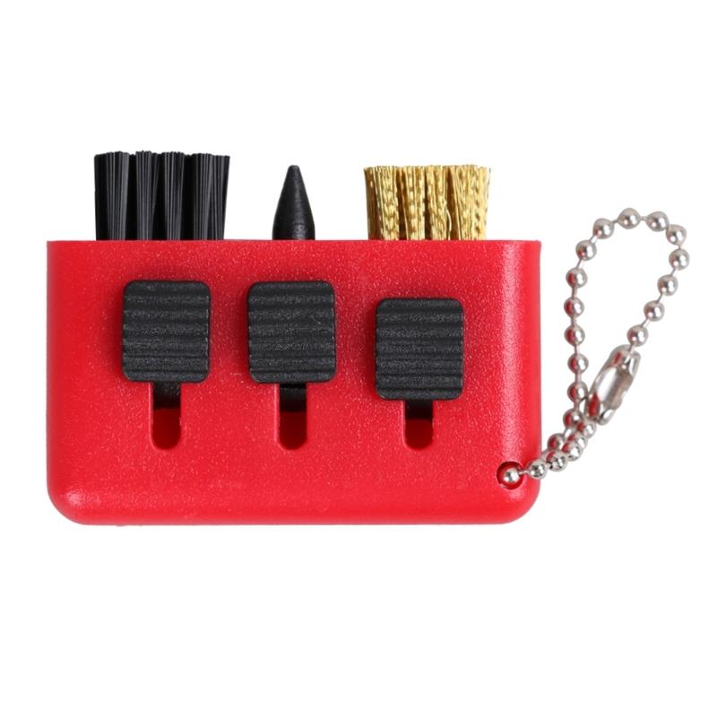3 in 1 Retractable Golf Cart Brush Retractable Golf Club Grooves Cleaning Brush Pocket Golf Club Brush Enduring