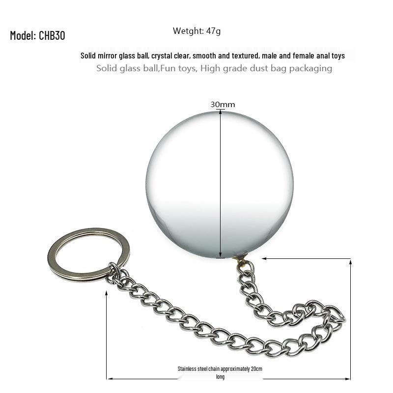 Crystal Glass Garden Anal Plug: Chrysanthemum Stimulating Pendant