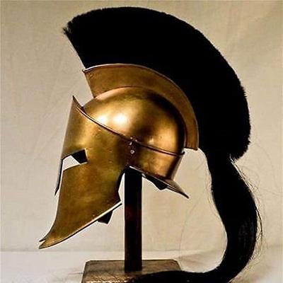 Casco griego Leonidas 300 película Spartan casco armadura casco recreación LARP Cosplay disfraz casco
