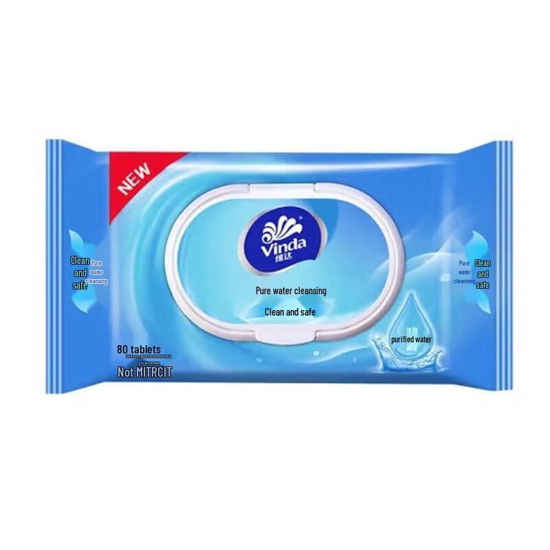 Vinda Pure Water Unscented Wet Wipes