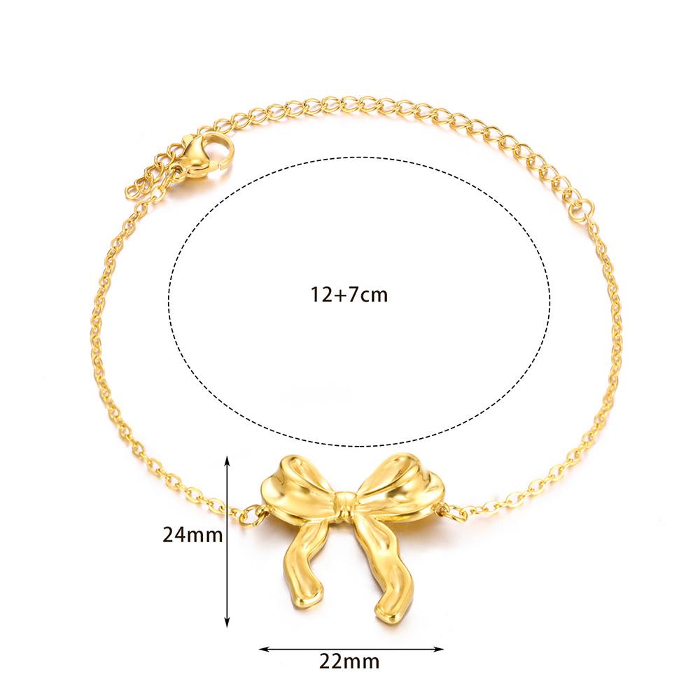 Beads Anklets for Women Gold Color Stainless Steel Chain Ankle Bracelet Trendy Summer Beach Jewelry Accessories Gifts