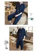 Men's Chinese Linen Pajama Set: Short Sleeve Hanfu Top with Frog Buttons and Cotton Linen Capri Pants In Trendy Loose Fit