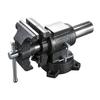 Double-Jaw Bench Vise Sturdy with Swivel Base Replaceable for DIYers
