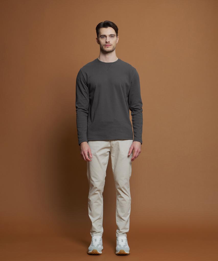 PANICALE Ivory Drawstring Cotton Blend Pants