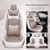 Universal Linen Cartoon Panda Car Seat Cushion Set for All-Season