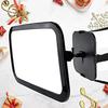 Baby Car Mirror Car Back Seat See Your Baby When You Wish 360 ° Swivel 100% Unshatterable Adjustable Elastic Straps For Baby Back Chair/Child Seats