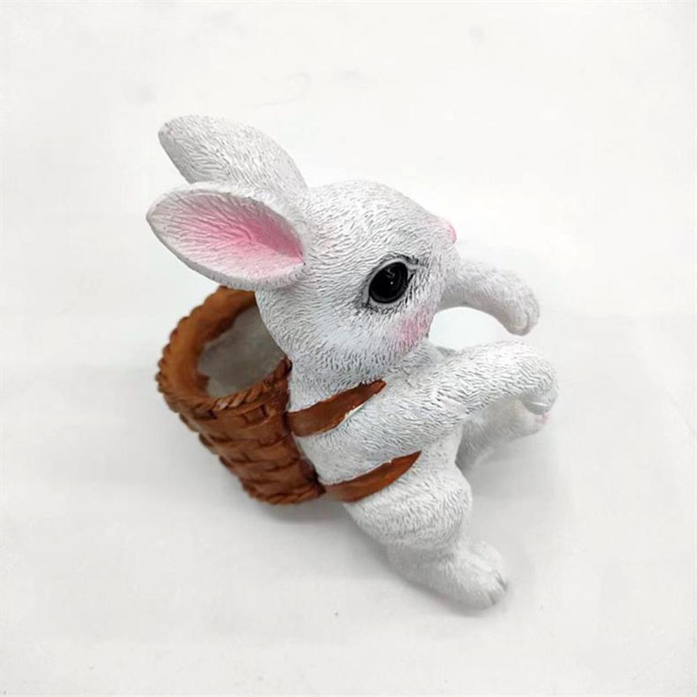 Aquarium Decoration Hanging Basket Rabbit Landscape Ornaments Cartoon Animal Fish Tank Pendant For Aquariums Lovers