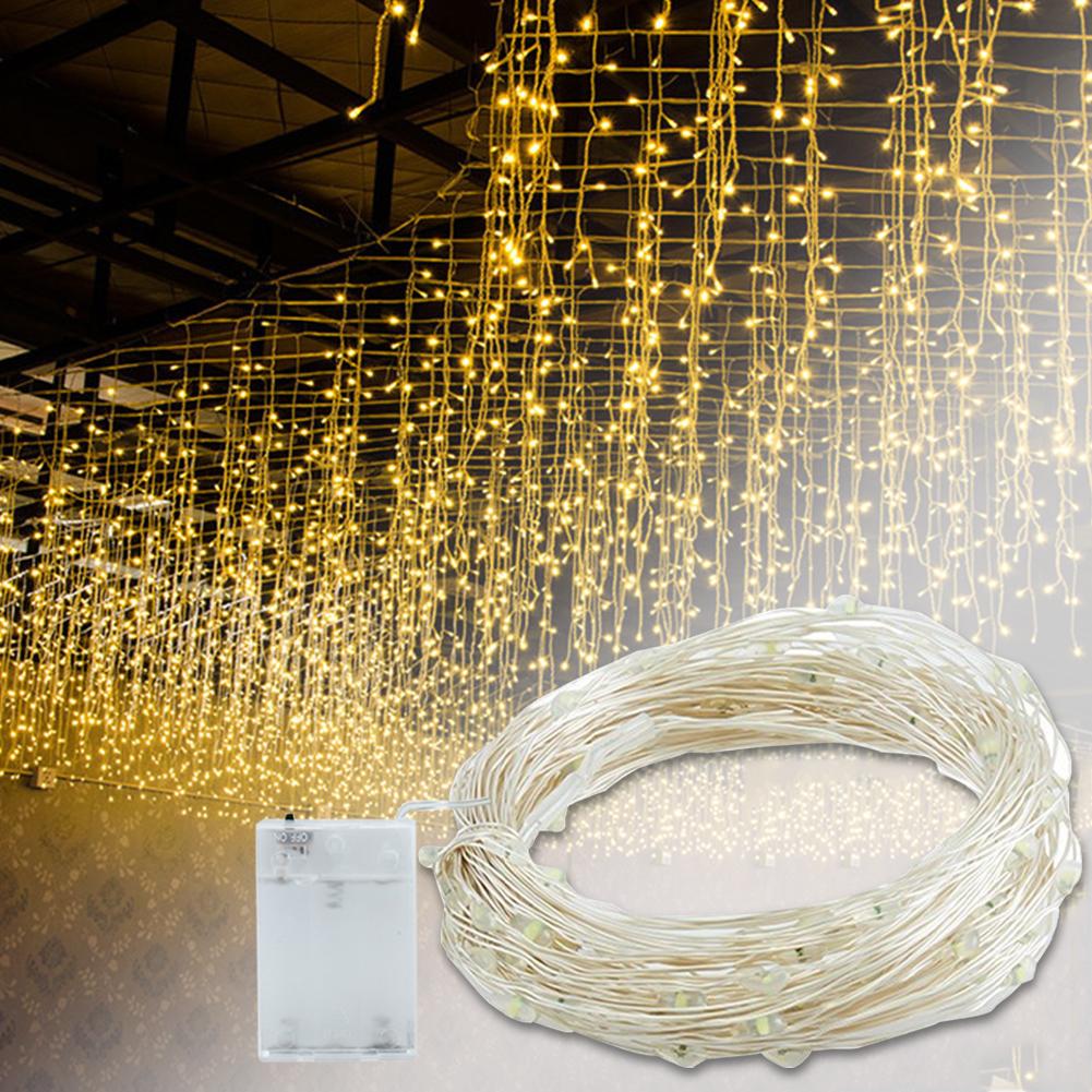 LED Fairy Lights Battery Operated String Lights 6.6FT 20 LEDs Copper Wire Mason Jar Light Waterproof for Indoor Outdoor Decor