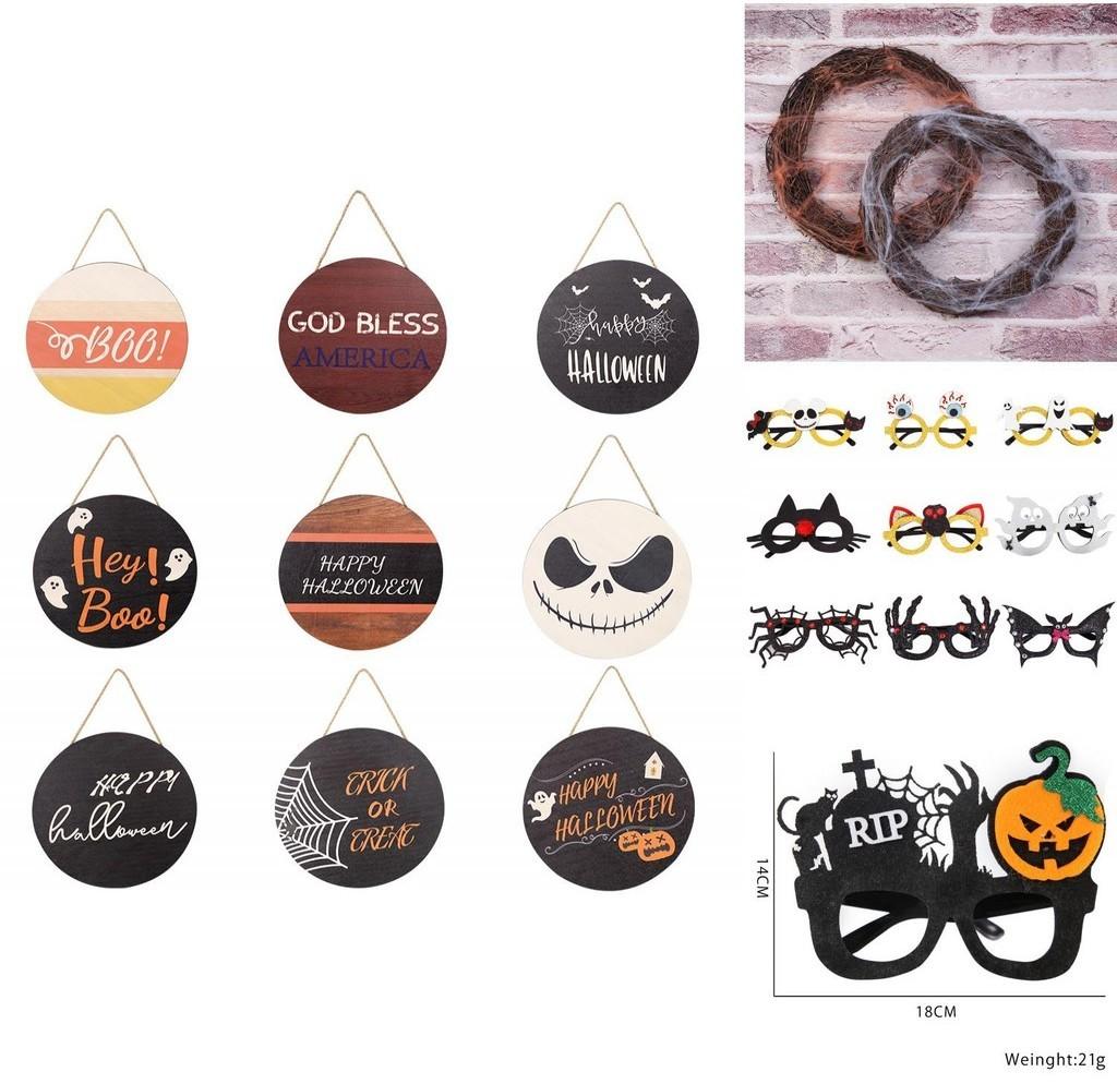 Halloween Eyeglasses With Multiple Eyeballs Plastic Skull Frame Cartoon Style