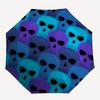 1pc Skulls Automatic Open/close Folding Umbrella, Compact Portable Travel Umbrella  yy251230165