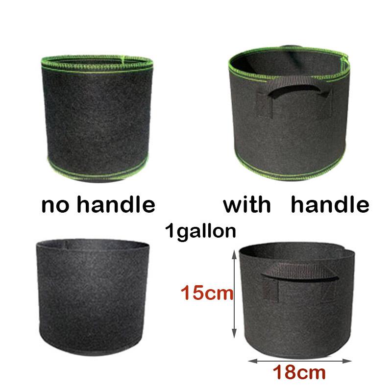 1 Gallon Plant Grow Bags Flower Planter Pots Non Woven Fabric Nursery Starter Pots Tree Planting Bag Growth