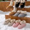 Bag Heel Stepping On Shit Cotton Slippers Autumn and Winter Indoor Home Plush Thermal Support Thick-soled Plush Snow Boots