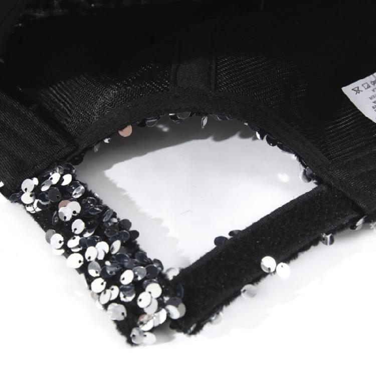 Sequined Baseball Hat for Girls Boys Breathable Sports Hat For Outdoor Activities Fashion Photo Props