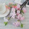 Decorative Fake Cherry Blossoms Branches Silk Artificial Faux Plants  Wedding Decoration