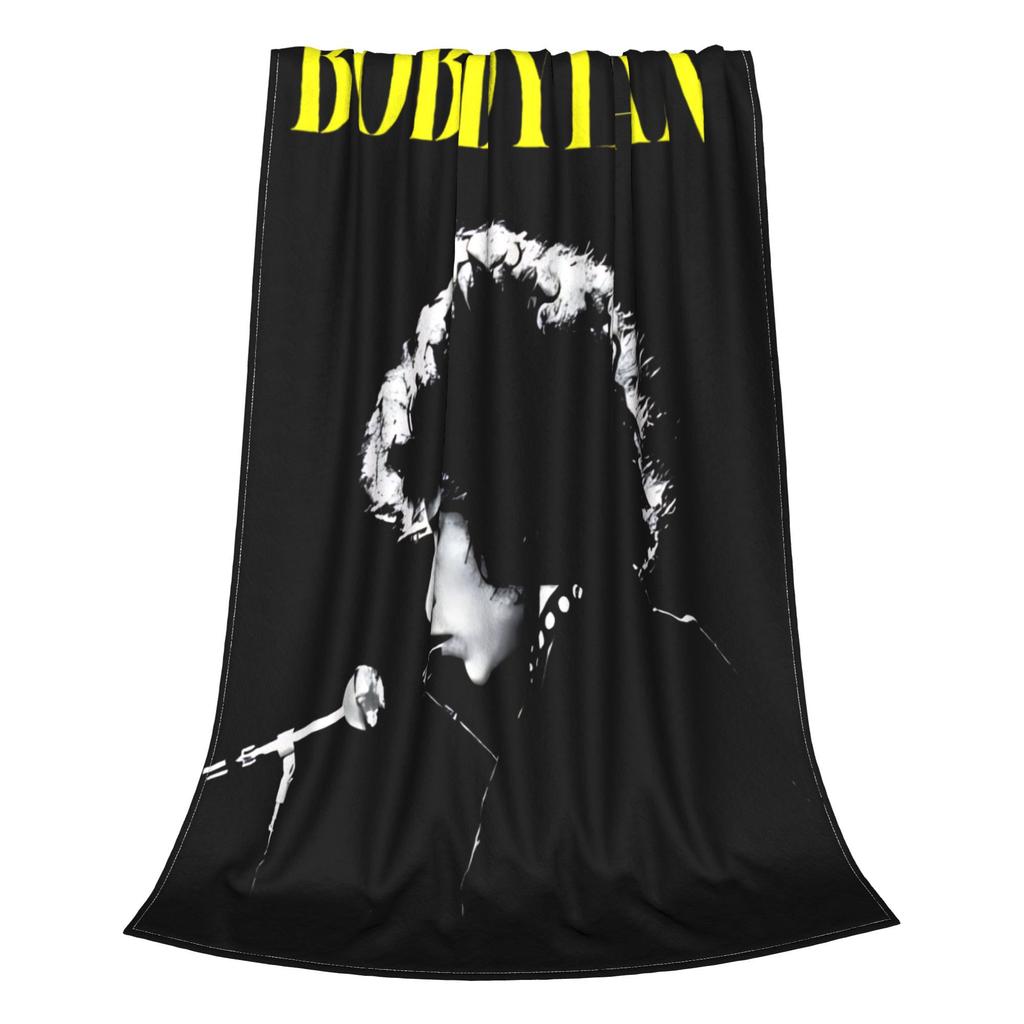 Bob Dylan Folk Music Singer Throw Blanket for Couch Soft Cozy Plush Blanket 50x60 Inch Multiple Sizes Bedspreads for All Seasons