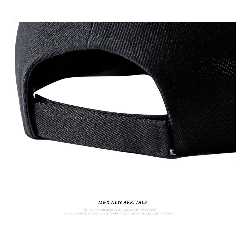 Can print O solid color hat women's spring summer versatile cap curved brim tide deep top baseball cap men