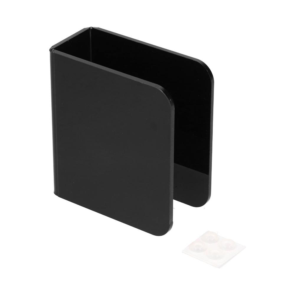 Durable Black Napkin Holder Acrylic 12x11x5cm Kitchen Napkin Organizer Bar Napkin Holder Cocktail