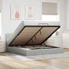 VidaXL Ottoman Bed Frame with Mattress Light Grey 160x200 Cm Velvet, Bed Frame, Upholstered Bed Frame, Bed Frame 3311927