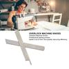 2pcs High Strength Carbon Steel Upper Lower Knives Durable Overlock Blade  Household