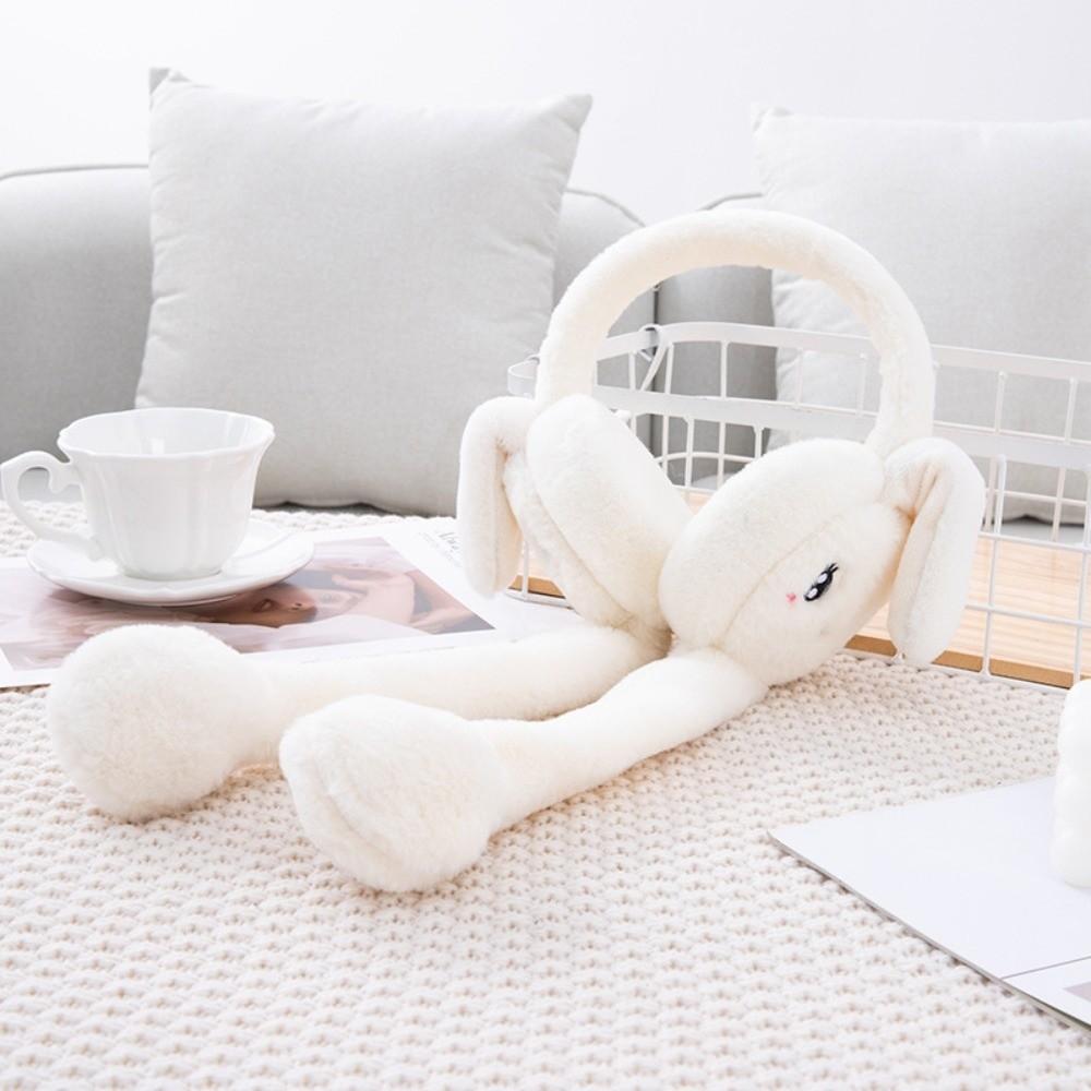 Heart Rabbit WinterWarm Plush Ear Muffs Airbag Plush Ear Muffs Rabbit Ear Covers  Children's Use