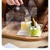 Chang Baosen 3-Inch Transparent Cake Boxes with Handles, 50-Pack