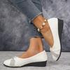 Elegante Damen Mary Jane flache Schuhe, Funkelnder Glitzer, Leicht, Bequem, Handwaschbar, Frühling/Sommer/Herbst/Winter