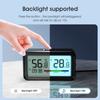 Sensor de Temperatura e Umidade WiFi Tuya com Tela Retroiluminada Hygrometer Termômetro Smart Life Suporta Alexa Google Home