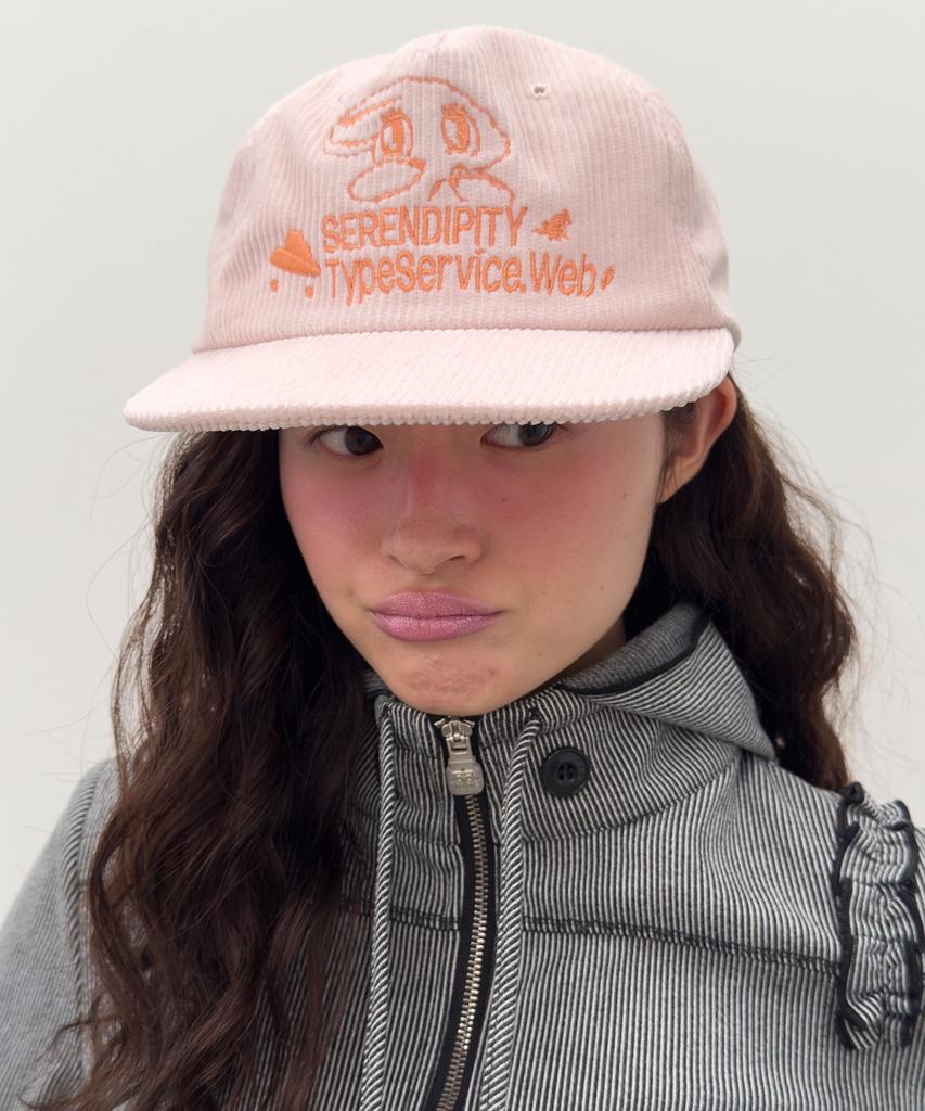 Taibseobiseu Peep Corduroy Cap [Pink]