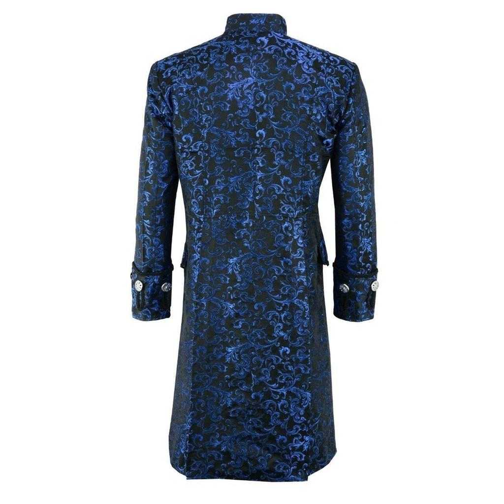 Scenes Steam Punk Chinese Stand Up Collar Long Button Down Cardigan Jacket