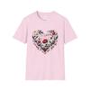 Floral Heart T-Shirt, Unisex Tee, Boho Chic Top 5