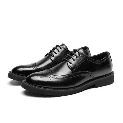 Modne Nowe Projektanta Duży Rozmiar Retro Rzeźbione Brytyjskie Buty Ślubne Męskie Letnie Jesienne Buty Brogsy Męskie Jednokolorowe Sznurowane Buty Wizytowe Mężczyzna