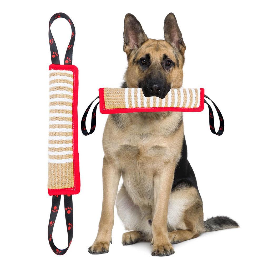 Burlap Dog Bite Stick - Training, Chewing, and Fetching Toy