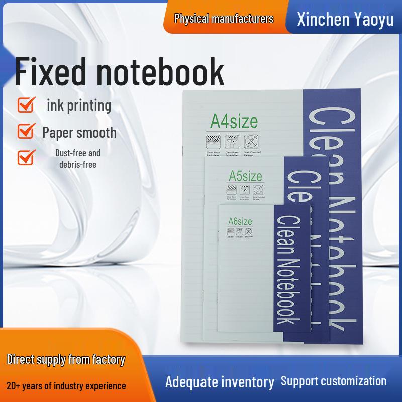 Spiral-Bound Dust-Free Workshop Notebook - Available in A4, A5, A6 B5 spiral, 50 pages, medium size