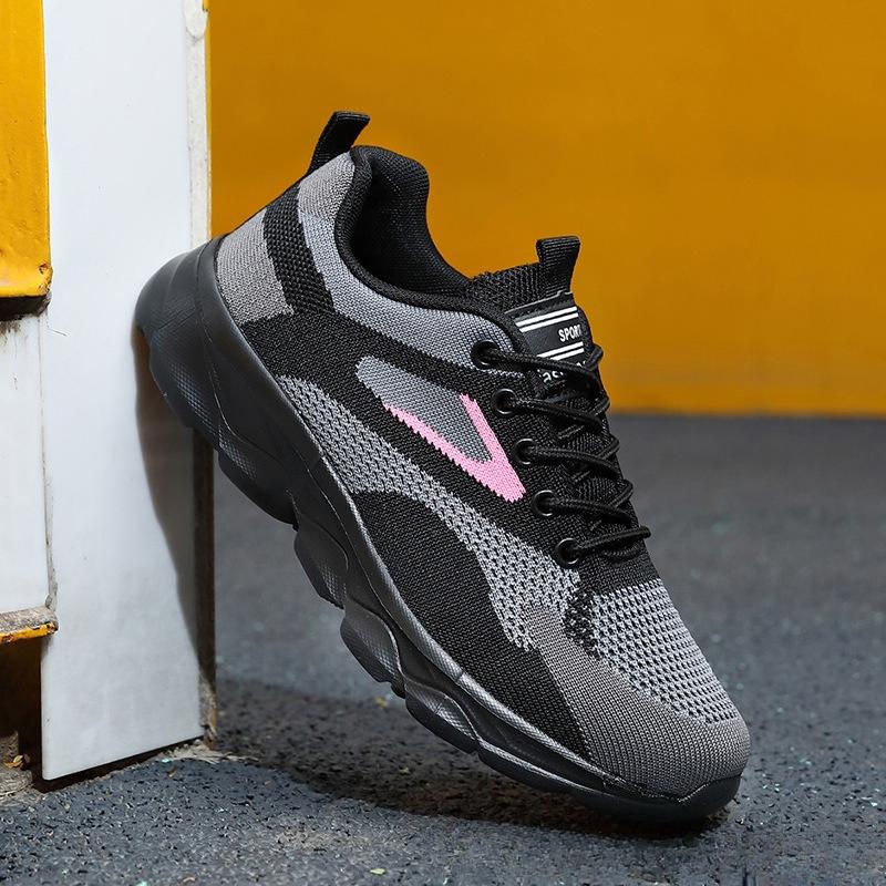 New Adult Women Sneakers Luxury Brand Mesh Breathable Running Sport Shoes Female Casual Flat Shoes 35-42