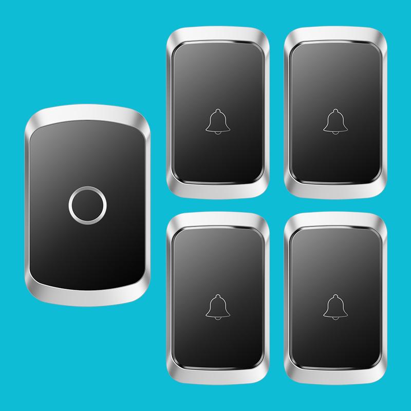 Wireless Long-Range Remote Doorbell with Entry Chime and Elderly Pager