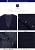 HISDERN Suit Wedding Business Stylish with Slim Formal Wear Men's Vest, Vest, Vest, V-Neck Buckle, Fit, (Navy/M) V-01