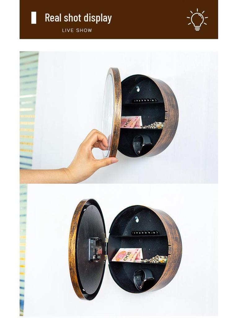 Creative Retro Wall Clock with Hidden Jewelry Storage – Decorative Bestseller for Living Rooms