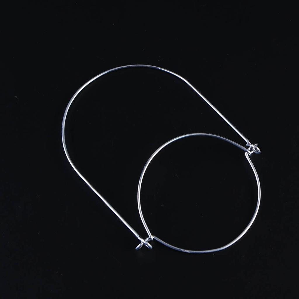 12Pcs Nickel Plated Mason Jar Handles Stainless Steel Wire Hangers for Regular Mouth Mason Jars DIY Party Lights Garden Decor