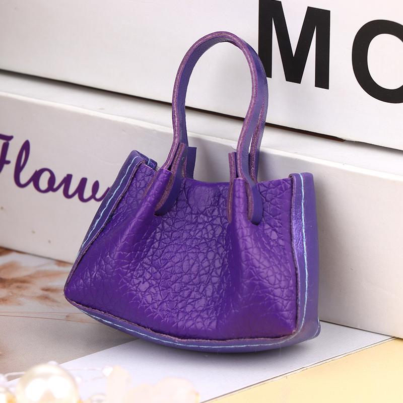 Dollhouse Miniature Handbag Purse Doll Mini Shoulder Bag Model Kid Pretend Play Toy Doll House Accessories