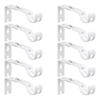 10pcs Curtain Rod Holder For Adjustable Rod Support Set