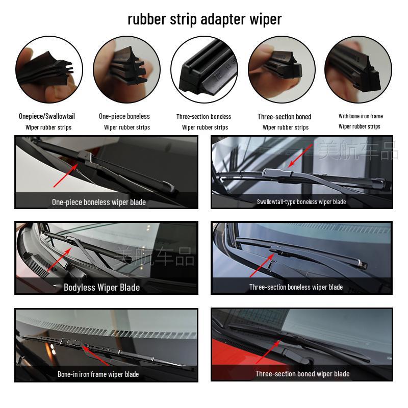 Compatible Wiper Blade Rubber Strip for Civic, CRV, Fit, Greiz, Fengfan, Accord, Binzhi, XRV, and Lingpai.
